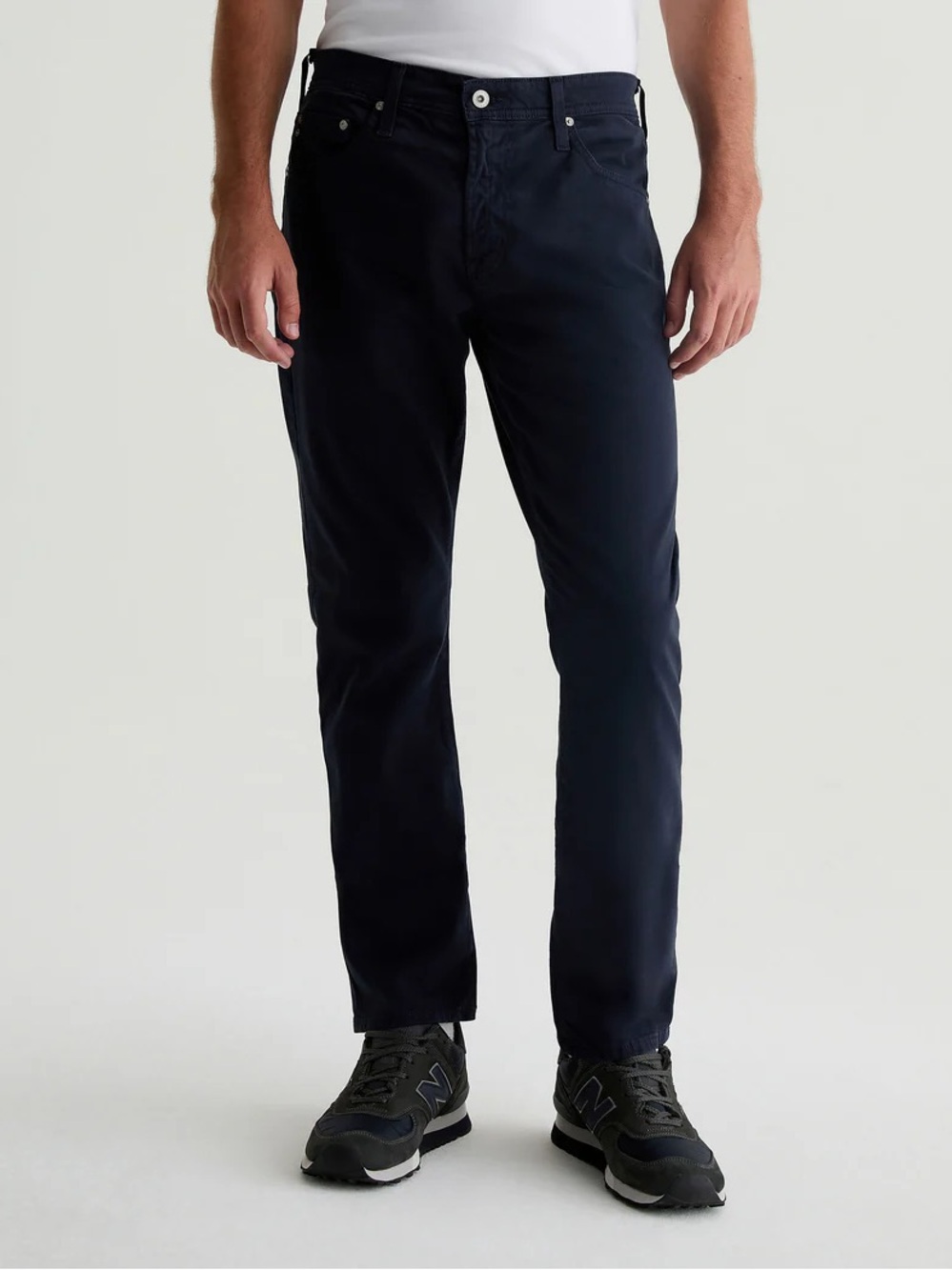 NEW Adriano Goldschmied mens 36x32 navy blue Everett slim straight jeans NWT